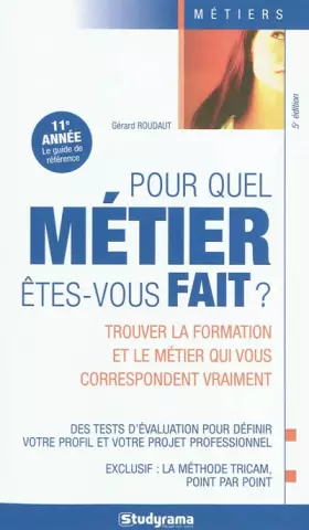 Couverture du produit · Pour quel métier êtes vous fait ?
