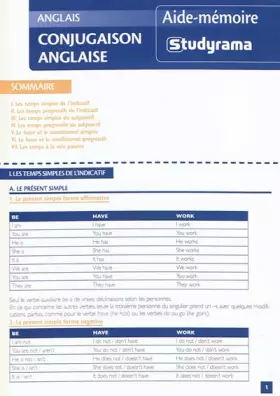 Couverture du produit · Conjugaison anglaise