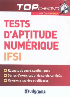 Couverture du produit · Tests d'aptitude numérique IFSI