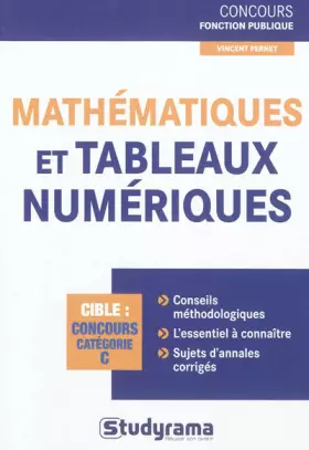 Couverture du produit · Mathématiques et tableaux numériques