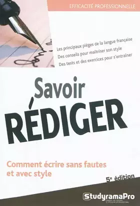 Couverture du produit · Savoir rédiger