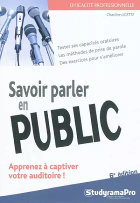 Couverture du produit · Savoir parler en public