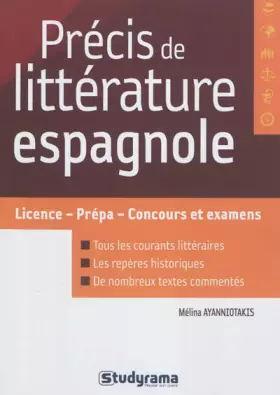 Couverture du produit · Précis de littérature espagnole