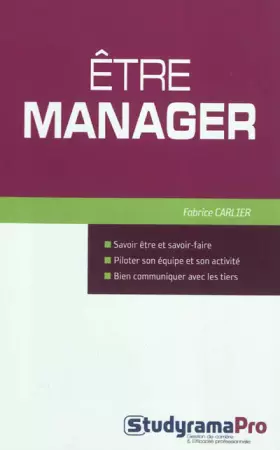 Couverture du produit · Etre manager