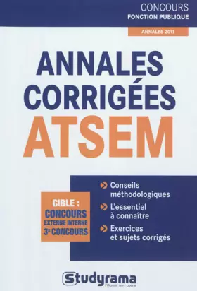 Couverture du produit · Annales corrigées atsem
