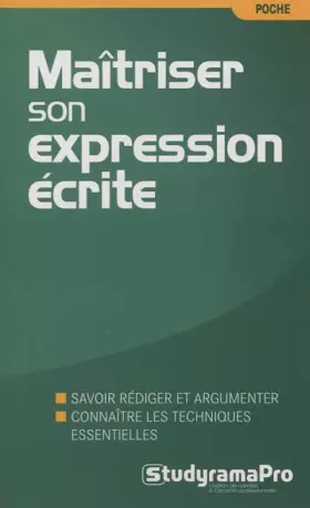 Couverture du produit · Maîtriser son expression écrite