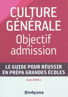 Couverture du produit · Culture générale : objectif admission