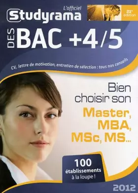 Couverture du produit · L'officiel des bac + 4/5 2012