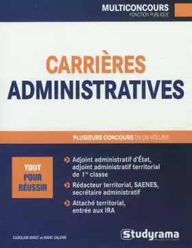Couverture du produit · Carrières administratives