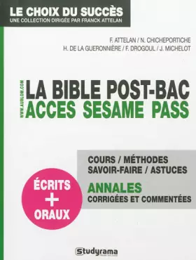 Couverture du produit · La bible ACCES, SESAME, PASS