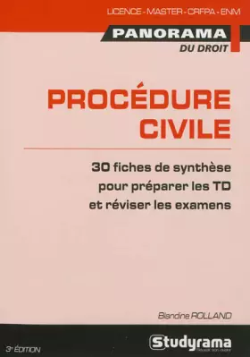 Couverture du produit · Procédure civile