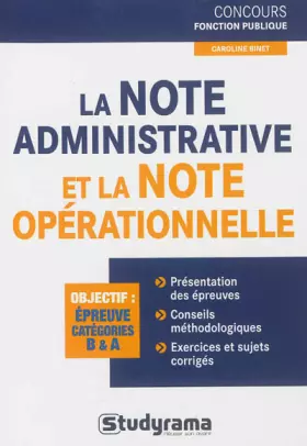 Couverture du produit · La note administrative et la note opérationnelle