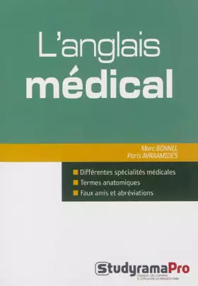 Couverture du produit · L'anglais médical