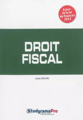 Couverture du produit · Droit fiscal