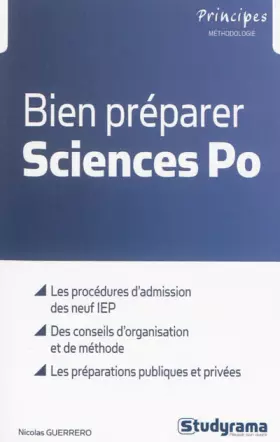 Couverture du produit · Bien préparer sciences Po