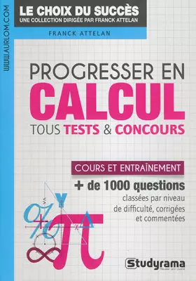 Couverture du produit · Progresser en calcul