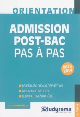 Couverture du produit · Admission post-bac pas à pas 2013-2014