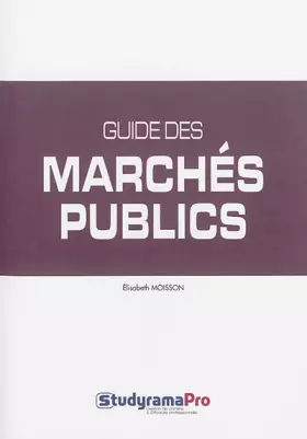 Couverture du produit · Guide des marchés publics