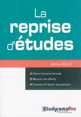 Couverture du produit · La reprise d'études