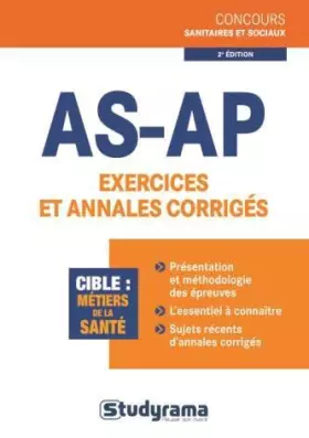 Couverture du produit · AS-AP exercices et annales corrigés