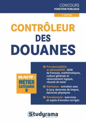 Couverture du produit · Contrôleur des douanes
