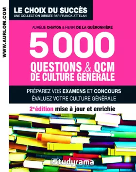 Couverture du produit · 5000 QCM de culture générale