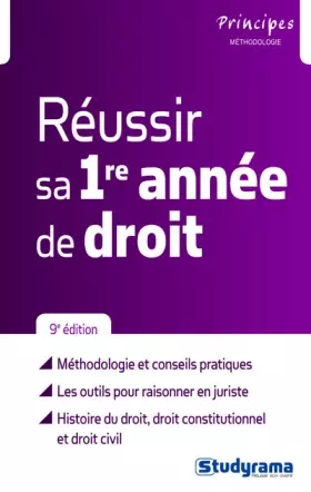 Couverture du produit · Réussir sa première année de droit