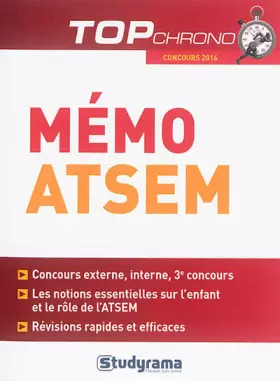 Couverture du produit · Mémo atsem concours 2016