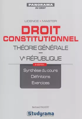 Couverture du produit · Droit constitutionnel