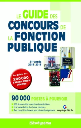 Couverture du produit · Le guide des concours de la fonction publique