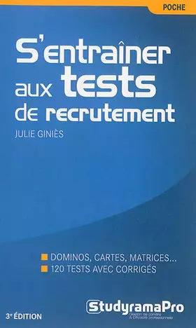 Couverture du produit · S'entraîner aux tests de recrutement