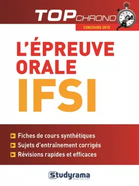 Couverture du produit · L'épreuve orale IFSI