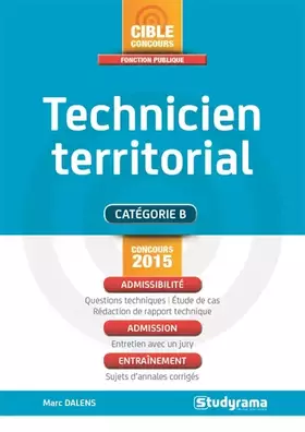 Couverture du produit · Technicien territorial