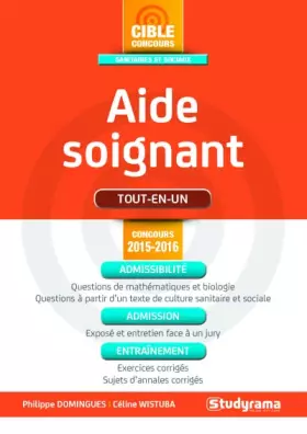 Couverture du produit · Aide-soignant - Concours 2015-2016: Tout-en-un