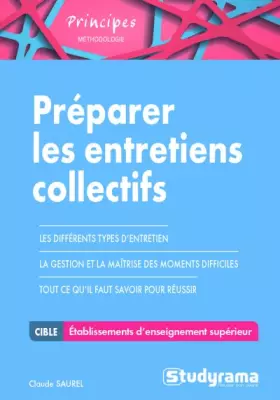 Couverture du produit · Préparer les entretiens collectifs