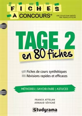 Couverture du produit · Le Tage 2 en 80 fiches