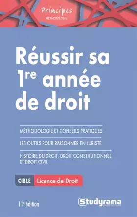 Couverture du produit · Réussir sa première année de droit