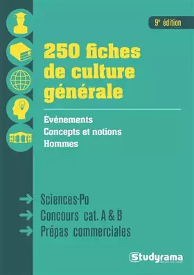 Couverture du produit · 250 fiches de culture générale