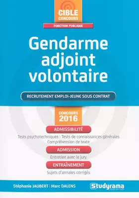 Couverture du produit · Gendarme adjoint volontaire