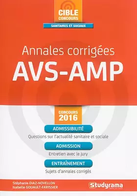 Couverture du produit · Annales corrigées AVS-AMP