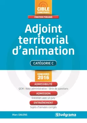 Couverture du produit · Adjoint territorial d'animation