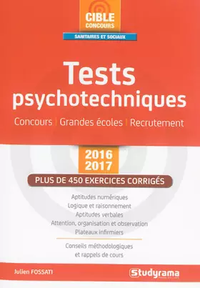 Couverture du produit · Tests psychotechniques 2016-2017
