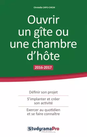 Couverture du produit · Ouvrir un gîte ou une chambre d'hôte