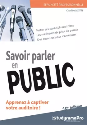 Couverture du produit · Savoir parler en public
