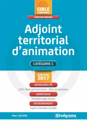 Couverture du produit · Adjoint territorial d'animation 2017