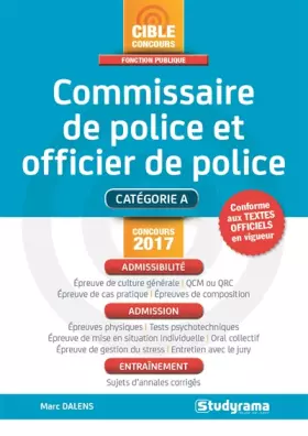 Couverture du produit · Commissaire et officier de police