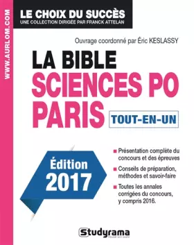 Couverture du produit · La bible sciences po Paris 2017