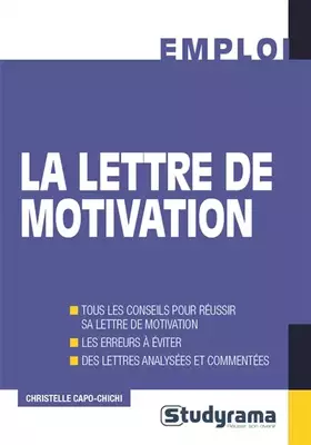Couverture du produit · La lettre de motivation