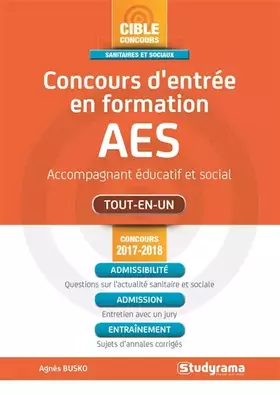 Couverture du produit · Concours d'entrée en formation AES