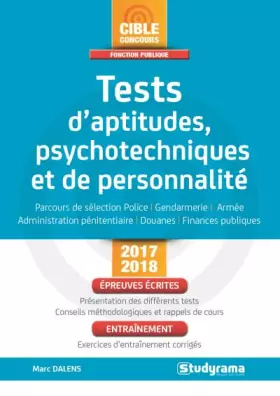Couverture du produit · Tests d'aptitudes psychotechniques et de personnalité